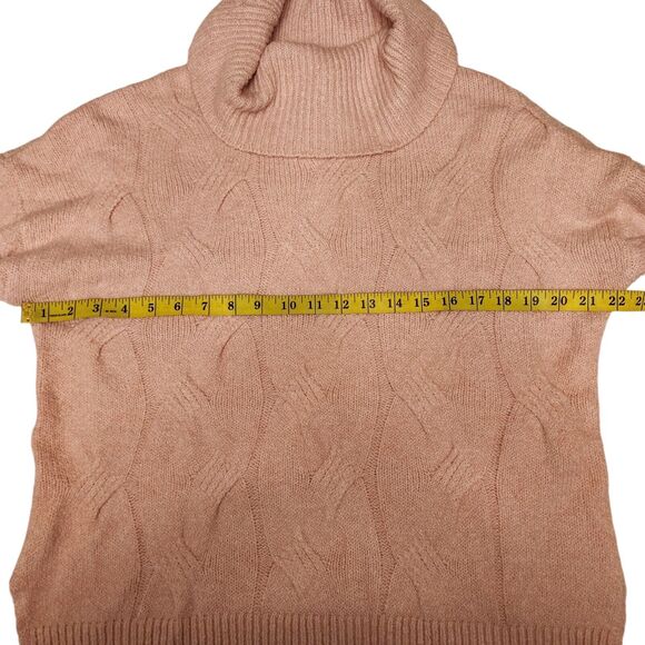 Cambridge Dry Goods Pink Turtleneck Sweater SZ L - Picture 8 of 12